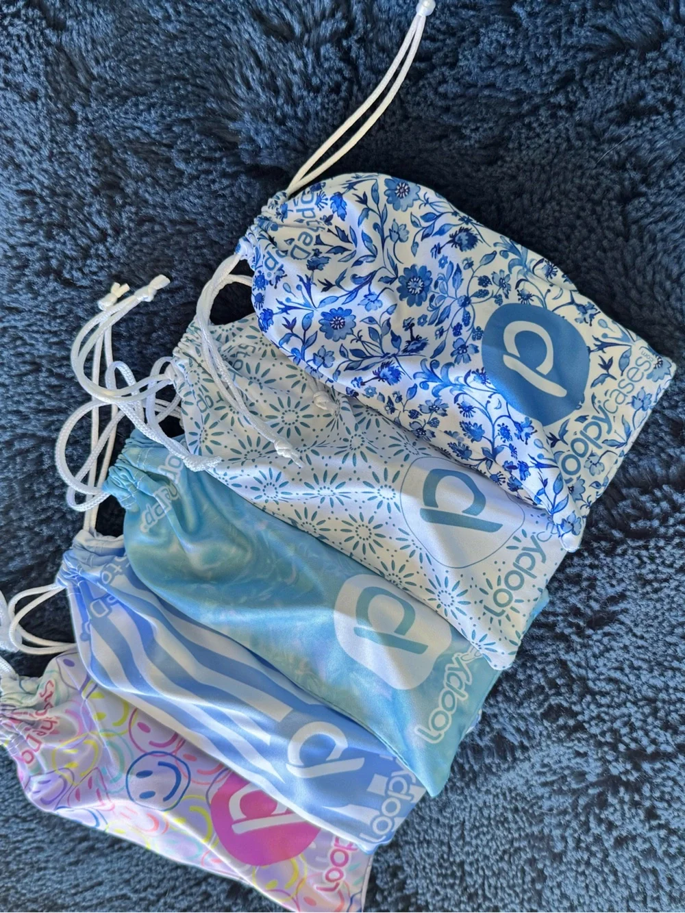 Assorted Blue iPhone 15 Pro Loopy Cases